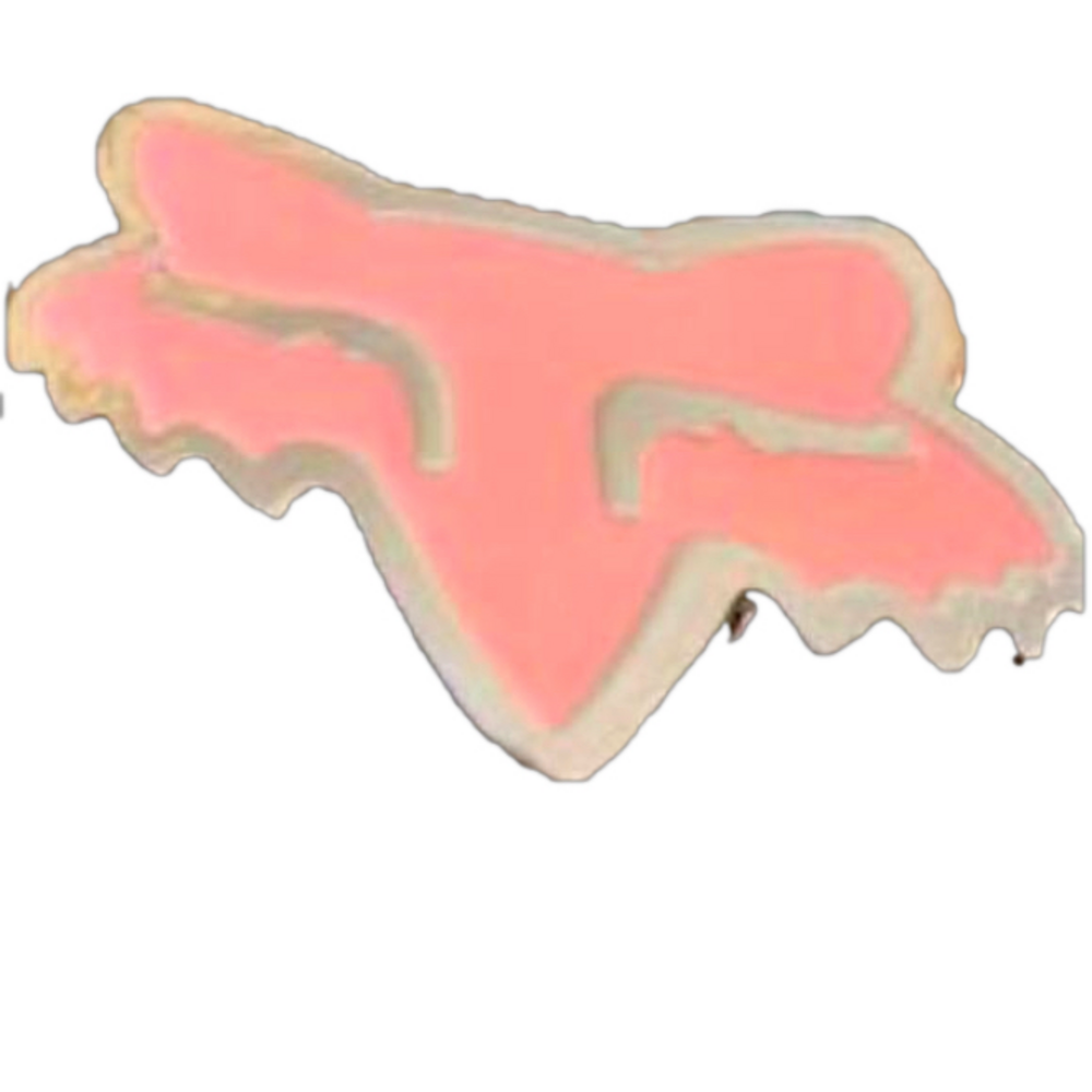 Vintage Fox Racing Pink Enamel Fox Head Belt Buckle Y2K Motocross